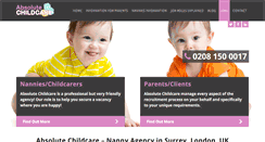 Desktop Screenshot of absolutechildcare.co.uk